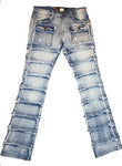 Denim Ruffle Stack Jeans