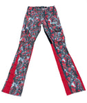 Red Woods Stacked Flare Jeans