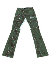 Load image into Gallery viewer, Army Camo Stacked Flare Jeans
