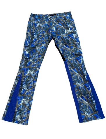Blue Woods Stacked Flare Jeans